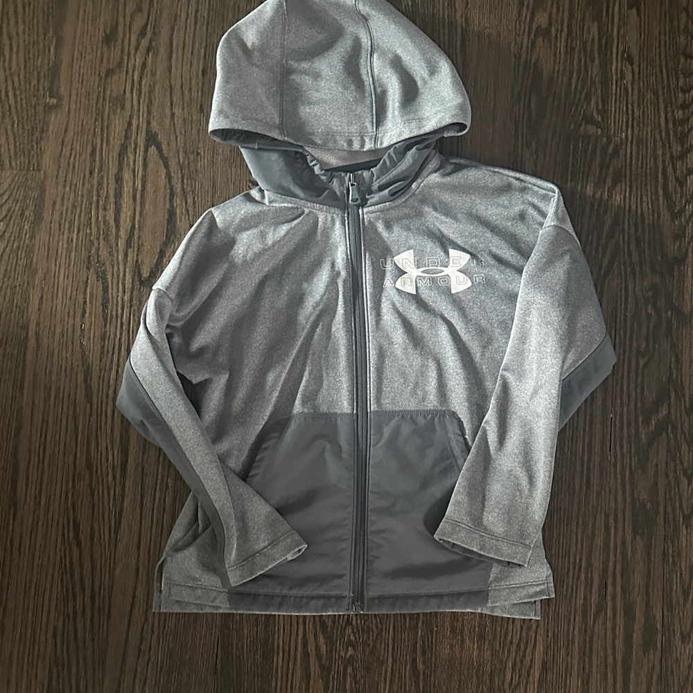 Under Armour Kids Two-Tone Gray Hoodie